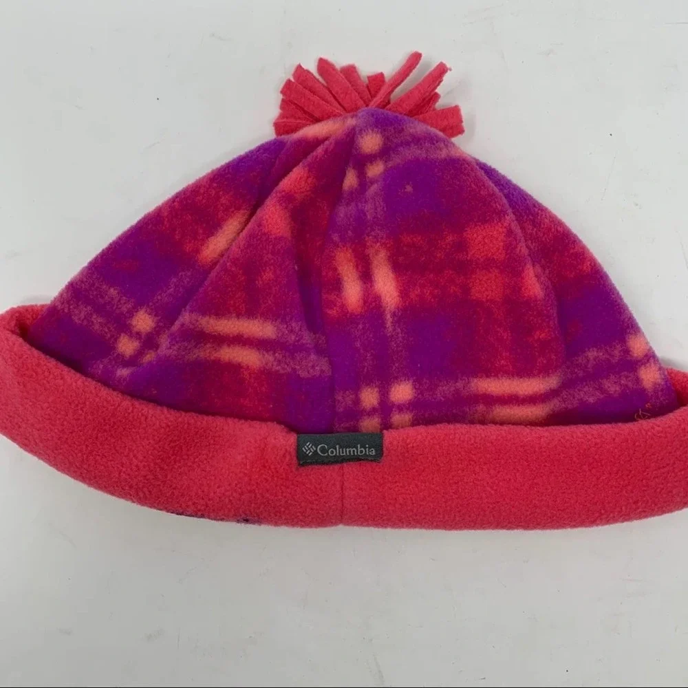 Columbia pink fleece winter‎ hat